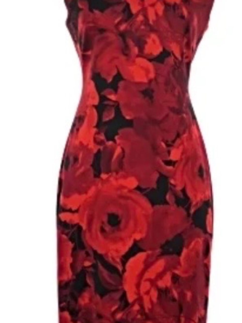 Mid length floral cocktail dress